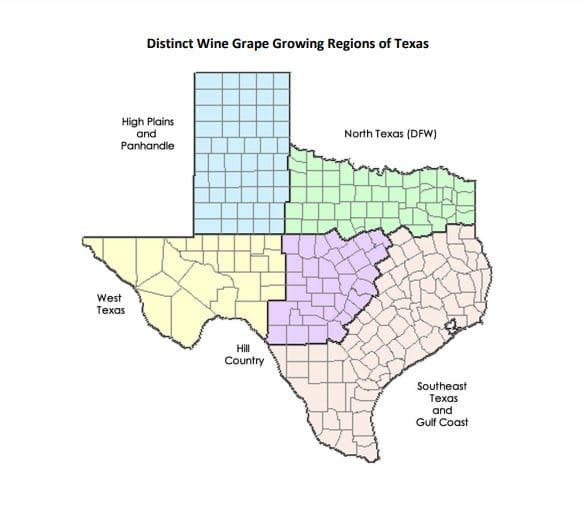 Texas Wine Regions