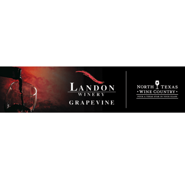 Landon Winery Grapevine Banner in Black Color