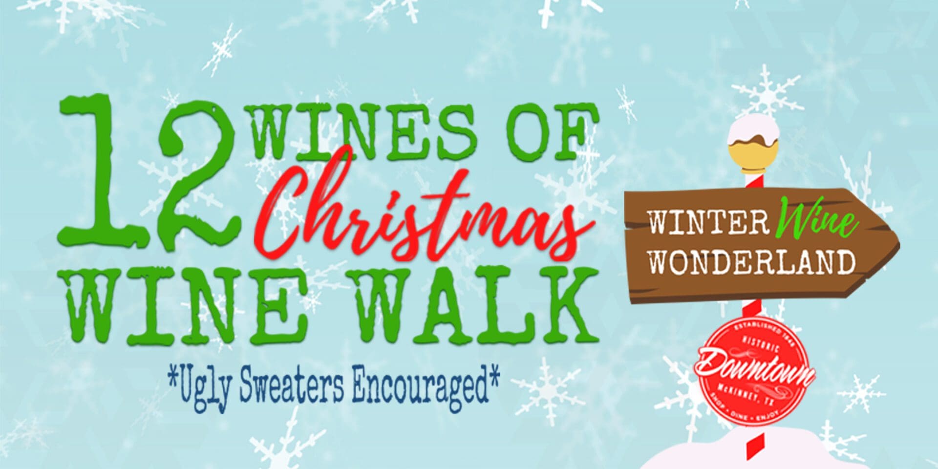 12 Wines of Christmas Wine Walk North Texas Wine Country