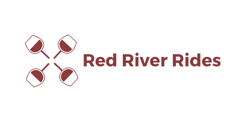 Red River Rides Logo in Red Color for Website on Transparent Background