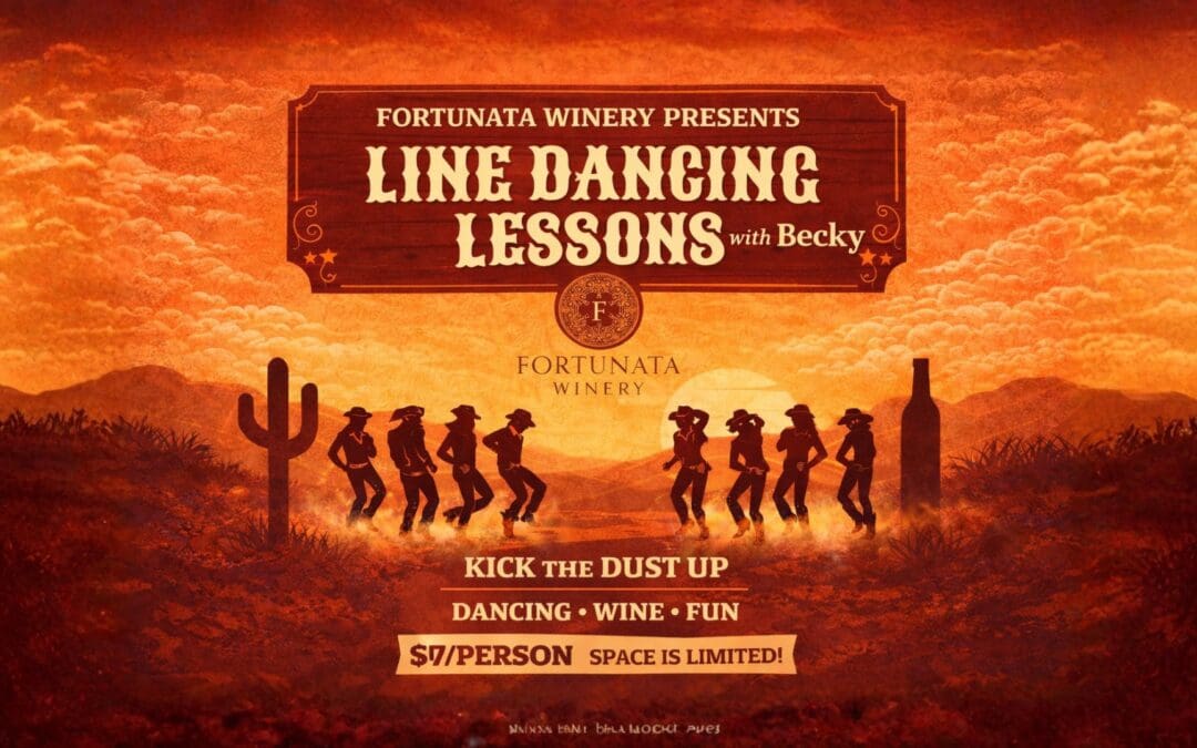 Line Dancing Lessons at Fortunata Winery