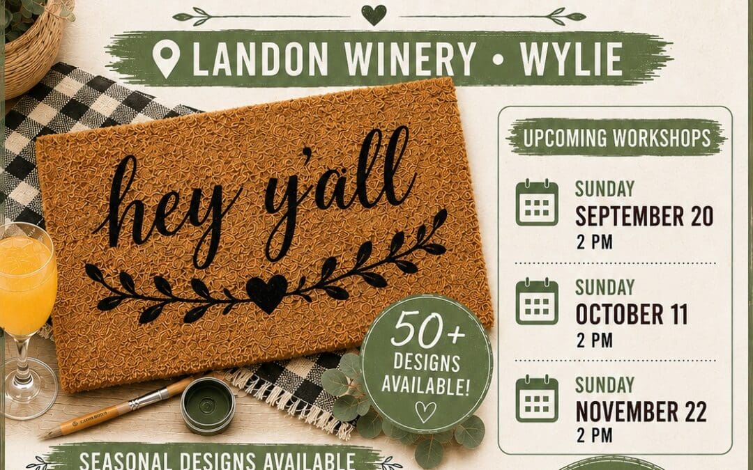 Doormat Painting Workshop Landon Winery Wylie