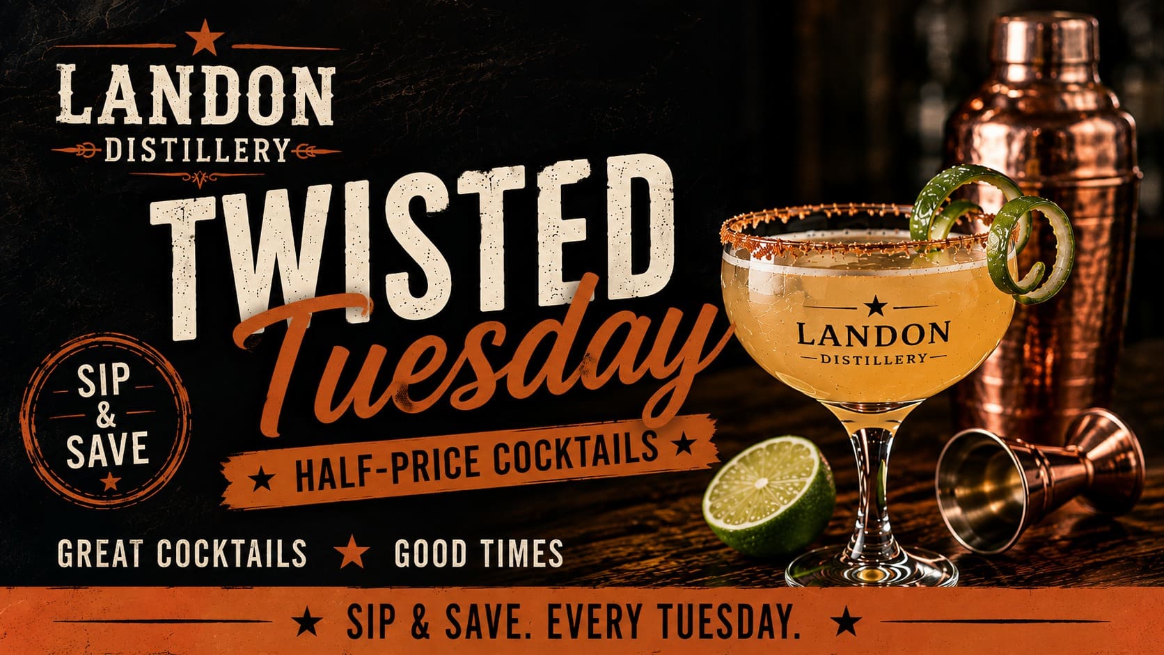 Twisted Tuesday: Half-Price Cocktails!
